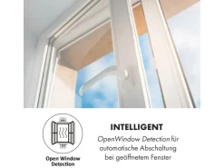 Klarstein Wonderwall Air Art Smart Infrarotheizung 120x60 cm 700 W Wandinstallation App-Steuerung Motiv Weltkarte Weiß