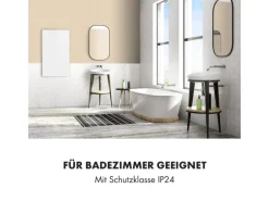 Klarstein Wonderwall Smart Infrarotheizung 60x100 cm Smart-Steuerung App Wandmontage LED-Display 600 W Wochentimer IP24 Weiß