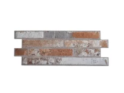 Klimex Verblender Feinsteinzeug UltraStrong Long Brick 40 cm x 16 cm Weiß-Braun