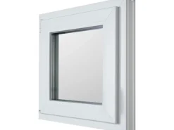 KM Meeth Kunststofffenster CL7 Weiß 100 cm x 50 DIN links Uw-Wert 0,90