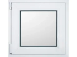 KM Meeth Kunststofffenster CL7 Weiß 60 cm x 60 DIN links Uw-Wert 0,90