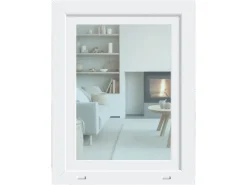 KM Meeth Kunststofffenster CL7 Weiß 60 cm x 60 DIN links Uw-Wert 0,90