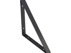 Konsole Triangel 27,2 cm x 27,2 cm Schwarz Matt