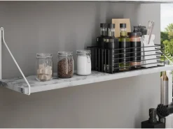 Konsole Wire 21,6 cm x 21 cm Weiß Matt