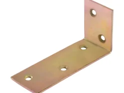 Konstruktionswinkel Gelb Verzinkt 80 mm x 40 mm x 30 mm