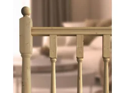 Kordo Geländerpfosten-Set Für 2m Holzgeländer Fichte Royal