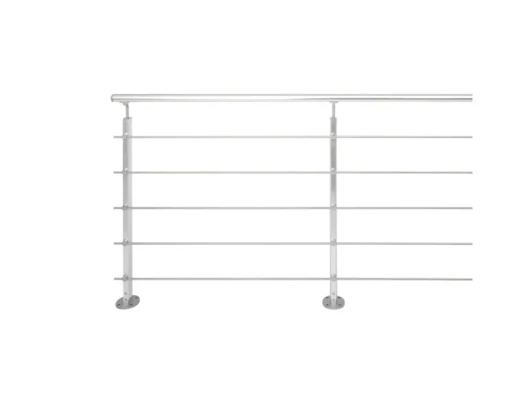 Kordo Geländerset 2m Alu Bodenbefestigung Alu Inoline