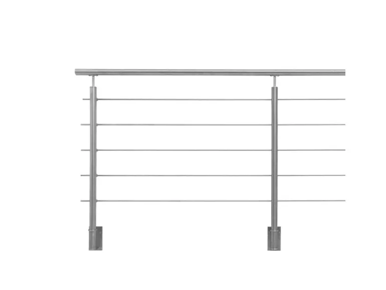 Kordo Geländerset 2,40m Edelstahl Seitliche Befestigung Inoca