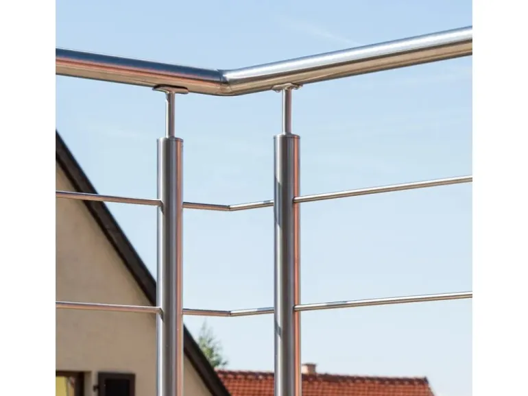 Kordo Geländerset 2,40m Edelstahl Seitliche Befestigung Inoca