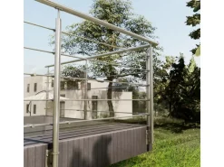 Kordo Geländerset 2,40m Edelstahl Seitliche Befestigung Inoca