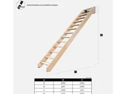 Kordo Gerade Treppe Buche Geländer Nostra