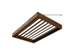 Kordo Modernes Vordach als Sonnenschutz aus Holz für Haustür 120 cm Lumilam