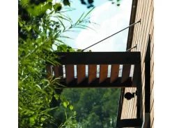 Kordo Modernes Vordach als Sonnenschutz aus Holz für Haustür 120 cm Lumilam