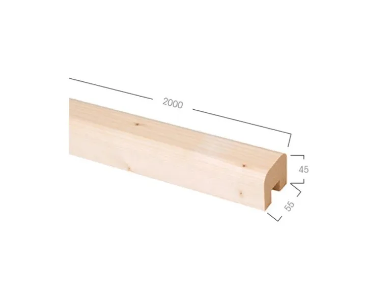 Kordo Quadratischer Handlauf 2m Tanne