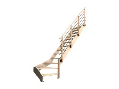 Kordo Treppe 1/4 Gewendelt Rechts Buche Geländer Nostra