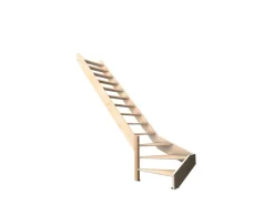 Kordo Treppe 1/4 Gewendelt Links Buche Nostra