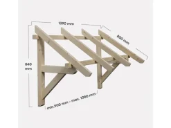 Kordo Vordach für Eingangstür 139cm