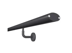 Kordo Wandhandlauf-Set Aluminium und Stützen Anthrazit Prestio