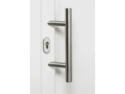 Kunststoff-Haustür 110 cm x 210 cm K014 Anschlag Links Weiß