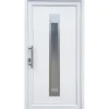 Kunststoff-Haustür 110 cm x 210 cm K019 Anschlag Links Weiß