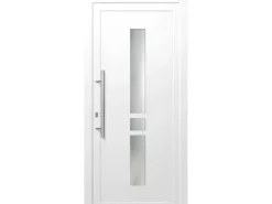 Kunststoff-Haustür 110 cm x 210 cm K009 Anschlag Rechts Weiß