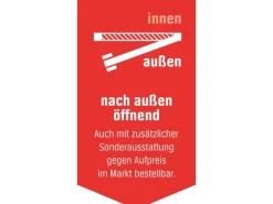 Kunststoff-Haustür 110 cm x 210 cm K012 Anschlag Links Weiß