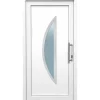 Kunststoff-Haustür 110 cm x 210 cm K015 Anschlag Rechts Weiß