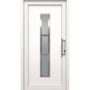 Kunststoff-Haustür 110 cm x 210 cm K014 Anschlag Rechts Weiß