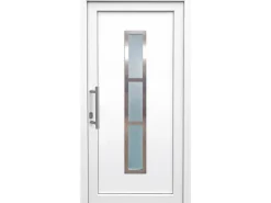 Kunststoff-Haustür 100 cm x 200 cm K014 Anschlag Links Weiß