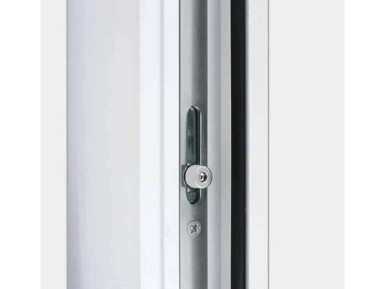 Kunststoff-Haustür 110 cm x 210 cm K017 Anschlag Rechts Anthrazit/Weiß