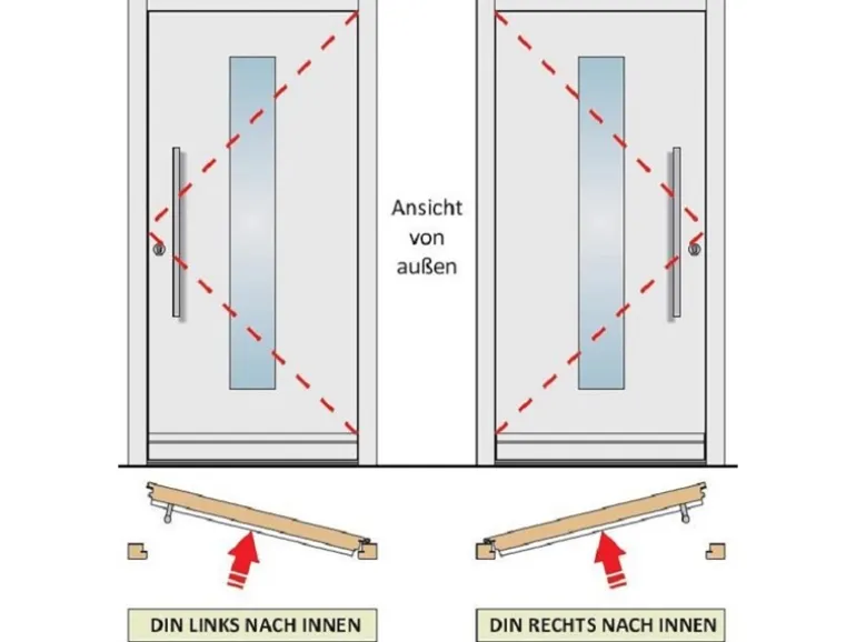 Kunststoff-Haustür 110 cm x 210 cm K017 Anschlag Rechts Anthrazit/Weiß