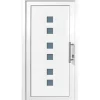 Kunststoff-Haustür 100 cm x 200 cm K018 Anschlag Rechts Weiß