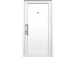 Kunststoff-Haustür 100 cm x 200 cm K008 Anschlag Links Weiß