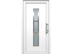 Kunststoff-Haustür 100 cm x 200 cm K014 Anschlag Rechts Weiß