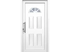 Kunststoff-Haustür 100 cm x 200 cm K001 Anschlag Links Weiß