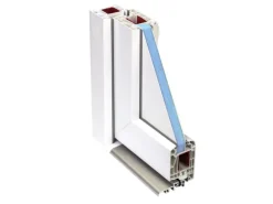 Kunststoff-Haustür 110 cm x 210 cm K003 Anschlag Links Weiß