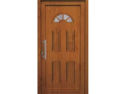 Kunststoff-Haustür K001 Golden Oak 110 cm x 210 cm Anschlag Links