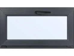 Kunststoff-Keller-Kipp-Fenster 2-Fach Verglasung Weiß-Anthrazit BxH 60 cm x 45 c