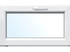 Kunststoff-Keller-Kipp-Fenster 2-Fach Verglasung Weiß-Anthrazit BxH 100 cm x 70