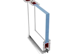 Kunststoff-Nebeneingangstür K504 98 cm x 198 cm DIN R Dekor Kiefer