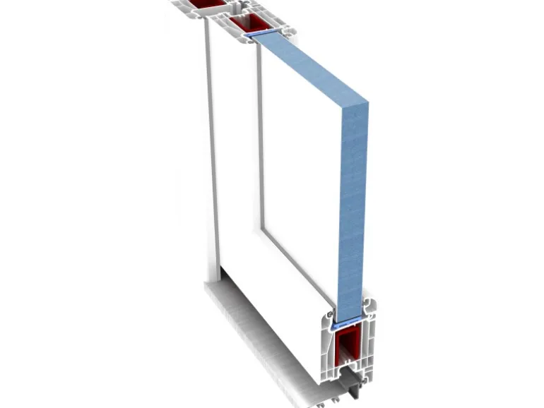 Kunststoff-Nebeneingangstür K504 98 cm x 198 cm DIN R Dekor Golden Oak