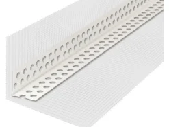 Laier PVC-Eckwinkel Weiß mit Gewebe 8 cm x 12 cm x 250 cm