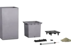 Lechuza® Pflanzgefäß Canto Stone high 30 Steingrau 30 cm x 56 cm