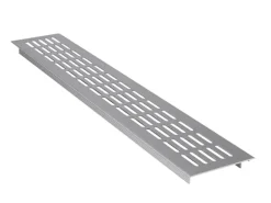 Leichtmetallgitter Alu 480 mm x 80 mm Silber