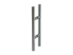 Levidor Glasschiebetür Komplettset 102,5 x 205 cm Klarglas Aluminium mit Stangengriff und SoftClose