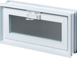 Lüftungsfenster 384 mm x 189 mm für 2 19er Glassteine