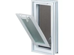 Lüftungsfenster mit Fliegengitter anstatt 2 Glasbausteine 19 cm x 19 cm x 8 cm