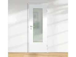 Lichtausschnitt ESG satiniert Floatglas 41 x 142 cm x 4 mm für Holz-Innentüren