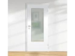 Lichtausschnitt ESG satiniert Floatglas 53,5 x 142 cm x 4 mm für Holz-Innentüren