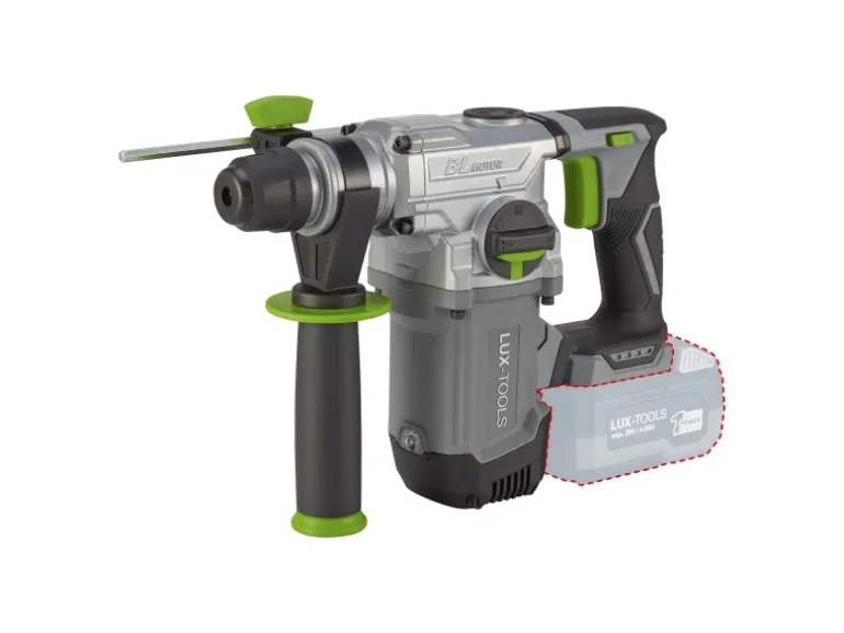 LUX-TOOLS Akku Bohr- und Meißelhammer Bürstenlos 1PowerSystem A-BH-20 B Solo